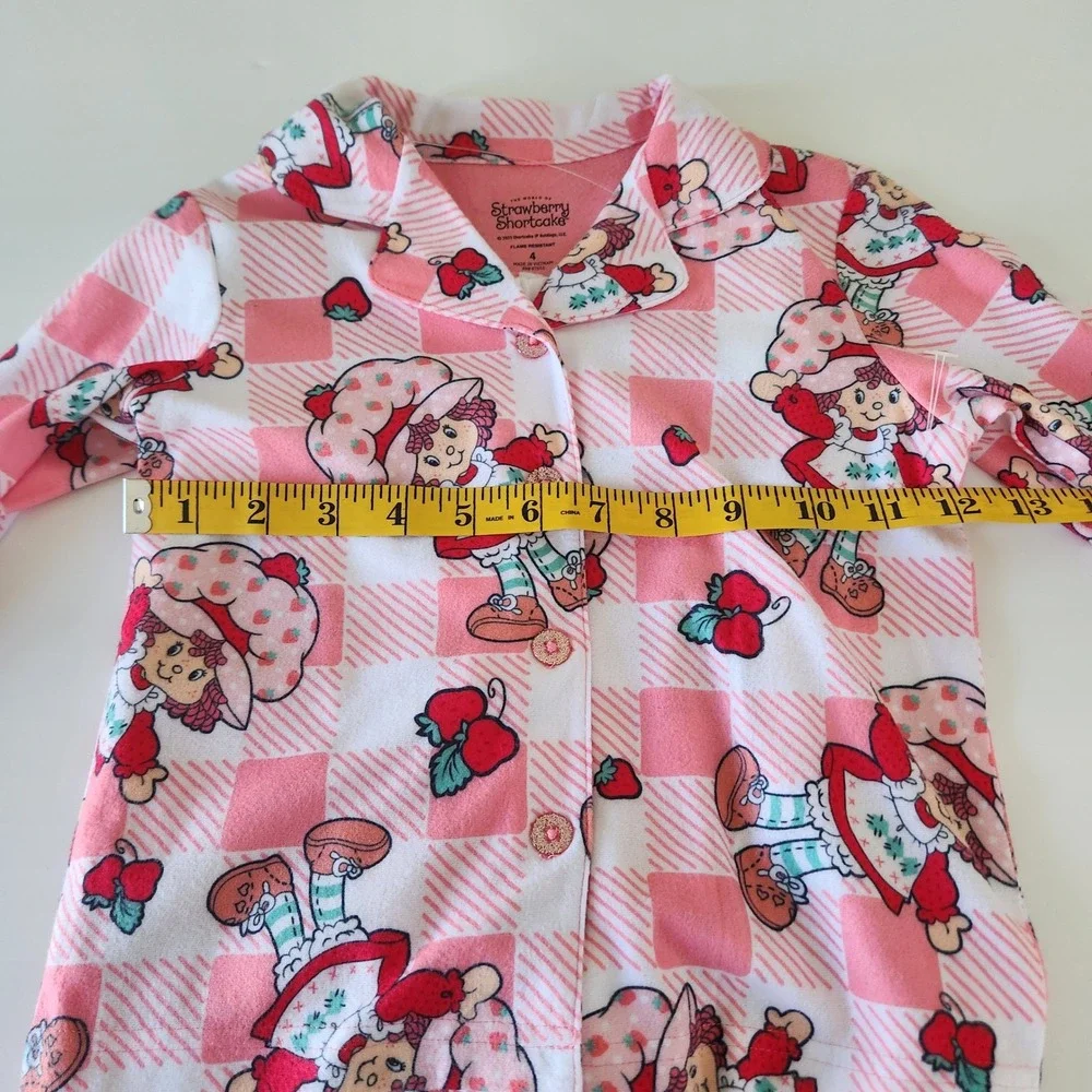 Kidcore‎ Strawberry Shortcake Pajama Set Kids Size 4 Sleepwear 2 Piece NWT